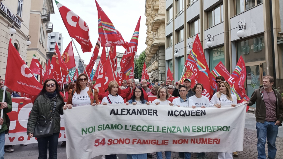 Corteo del Primo Maggio a Novara